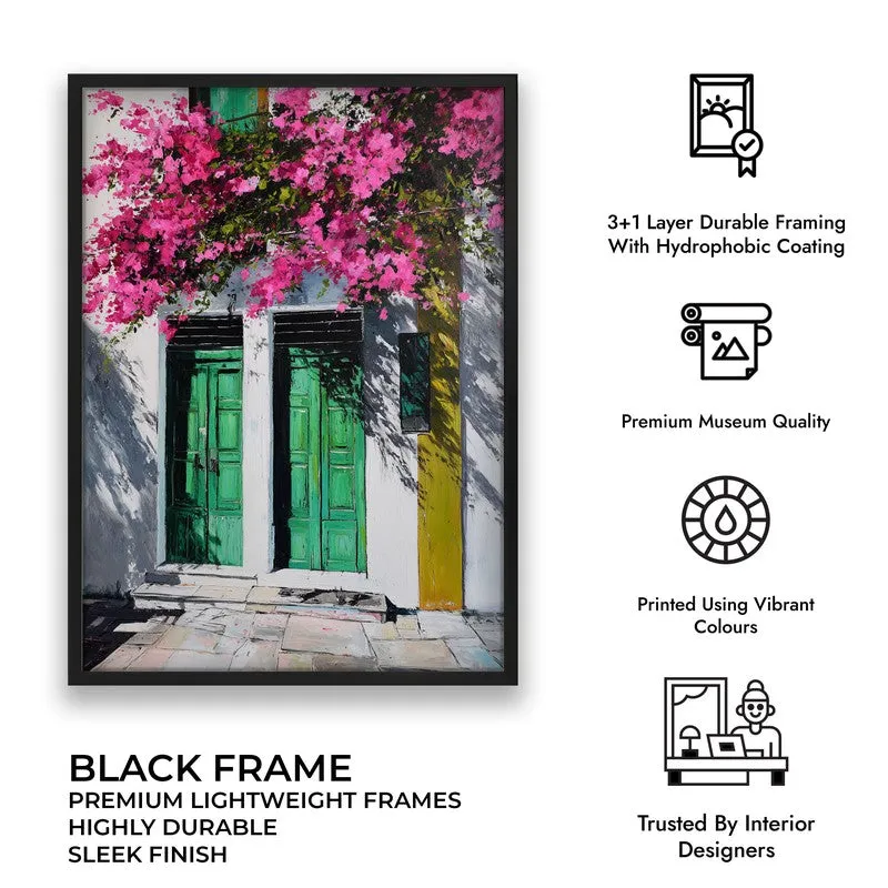 Maison Flora Canvas Wall Painting - Black Frame media 9