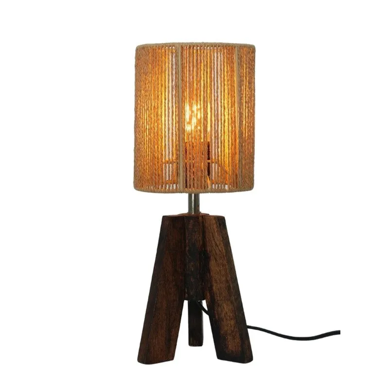 Embercraft Cotton Table Lamp - Brown media 4