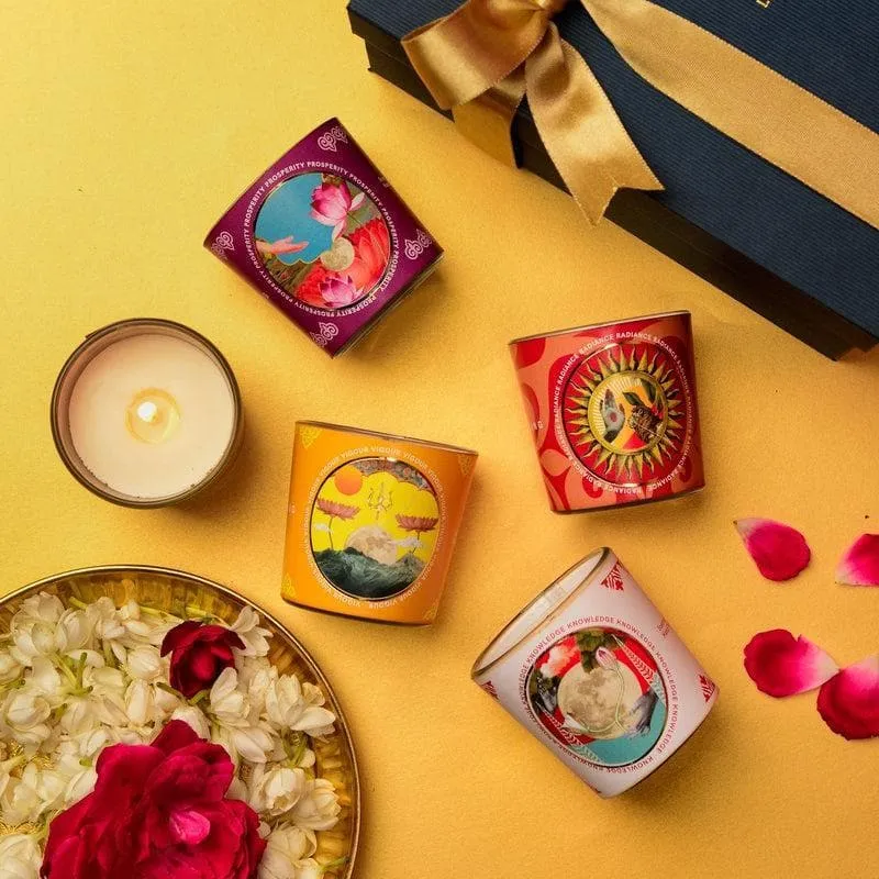 The Abundance Box - 4 Scented Votive Candles media 3