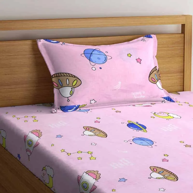 Galactic Conquer Printed Bedsheet - 180 GSM media 4