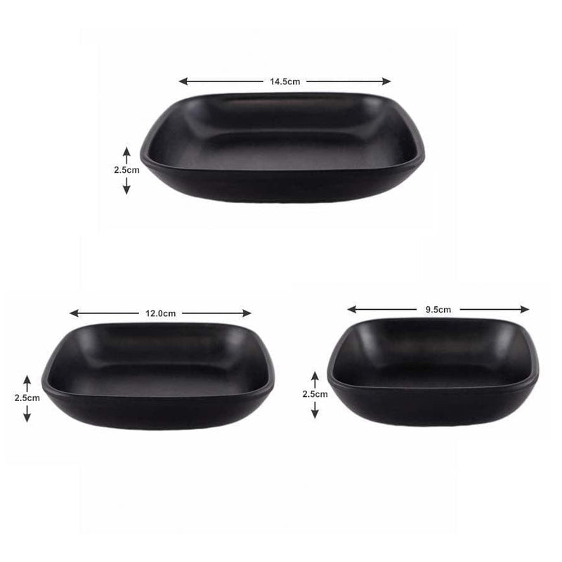 Earthy Attic Bowls (Black) - Set Of Twelve media 5