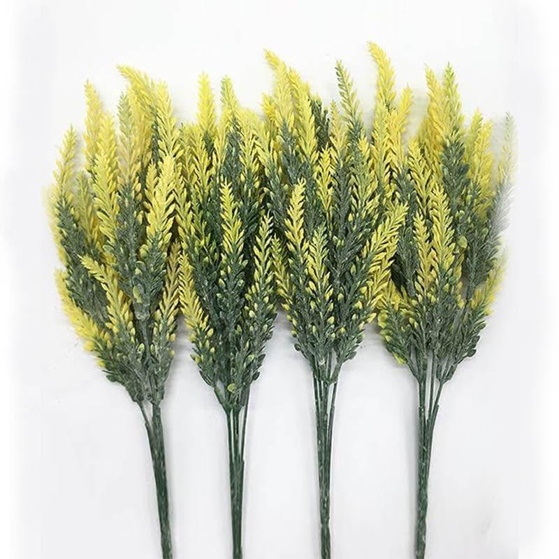 Faux Lavender Floral Stick - Yellow media 4