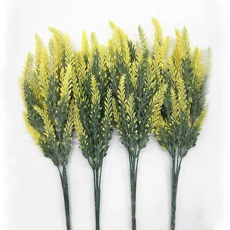 Faux Lavender Floral Stick - Yellow media 4