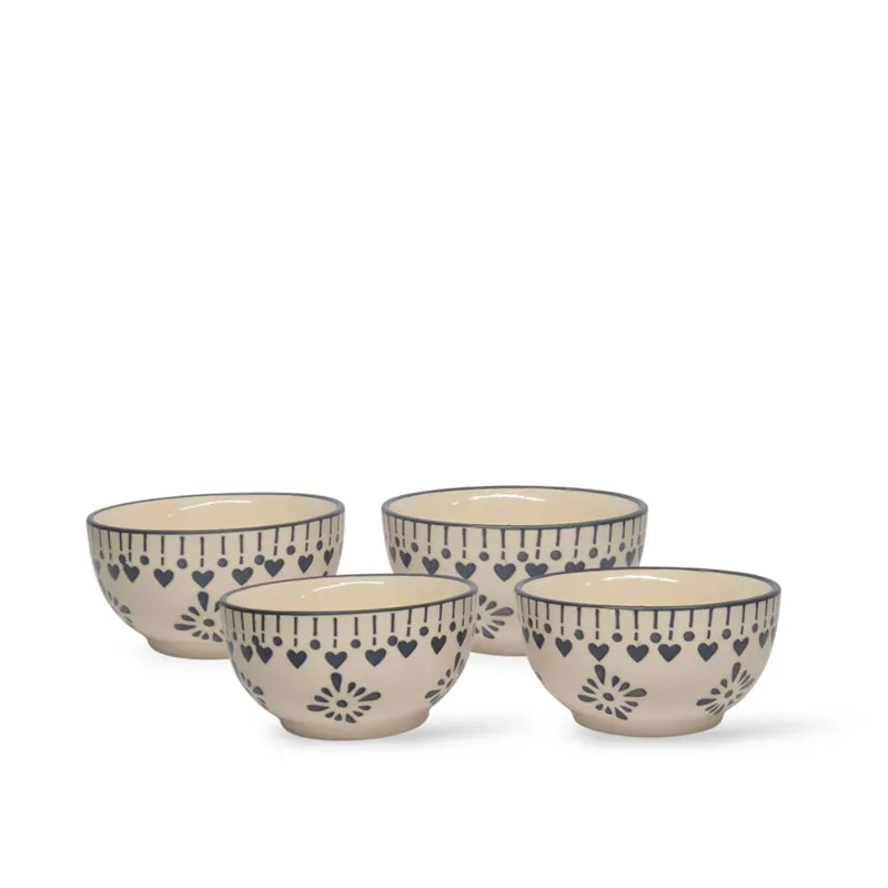 Ambar Ceramic Katori (180 mL Each) - Set Of Four media 6