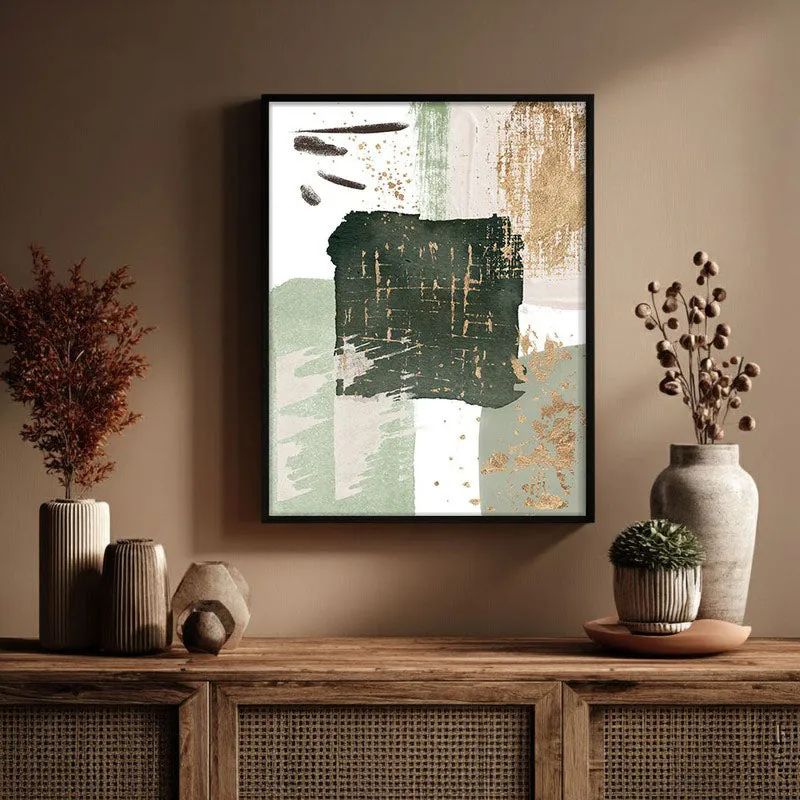 Slate & Sage Framed Canvas Wall Painting media 3