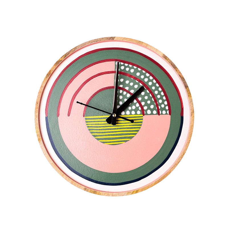 Fable & Minutes Handpainted Wood Wall Clock media 5