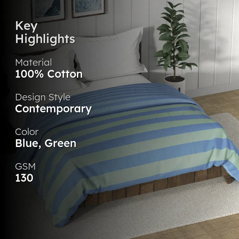 Nautica Nile Whisper Comforter (Blue,Green) - 130 GSM media 2