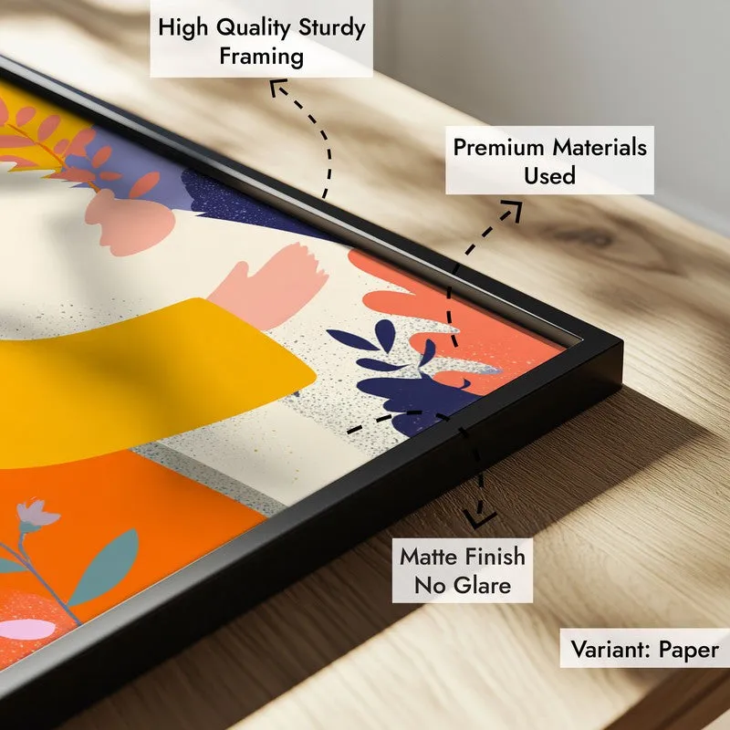 Aurelle Canvas Wall Painting With Black Frame media 7