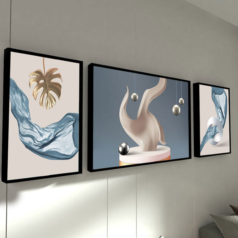 Charit Cotton Canvas Wall Art - Set Of Three media 3