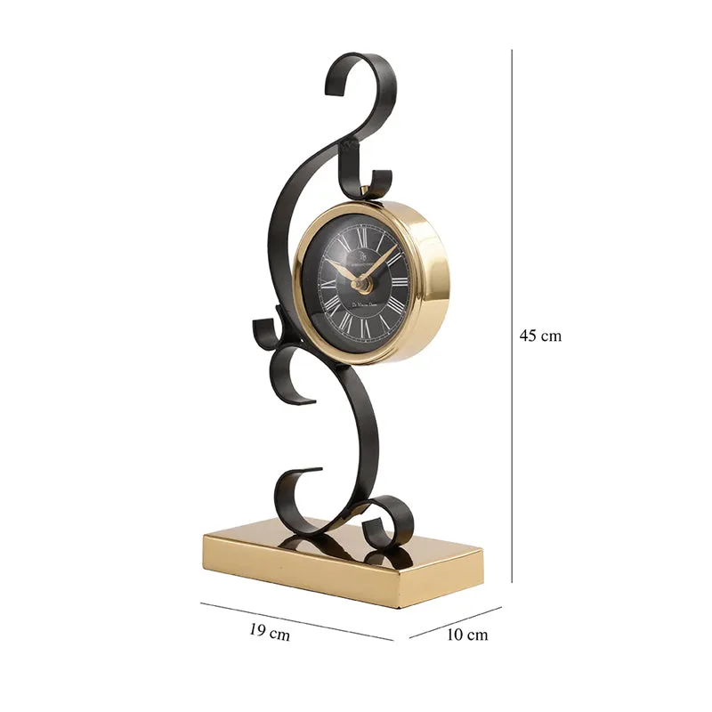 Miami Table Clock - Gold media 6