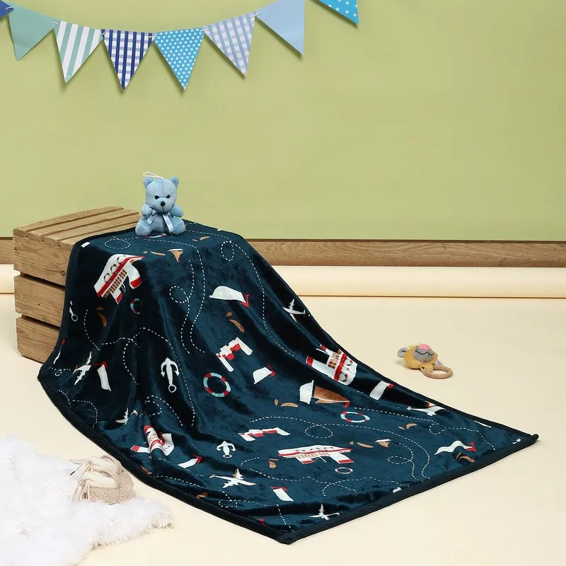 Monte Carlo Nautical Dreams Blanket (Teal) - 600 GSM media 3