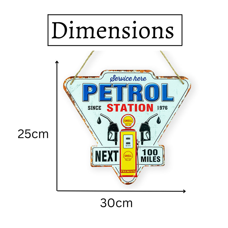 Petrol Service Station Retro Metal Wall Accent media 5