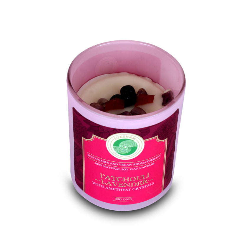 Elysium Patchouli Lavender Scented Candle media 5