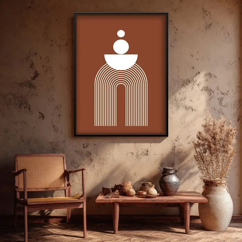 Zen Gateway Canvas Wall Painting With Black Frame media 3
