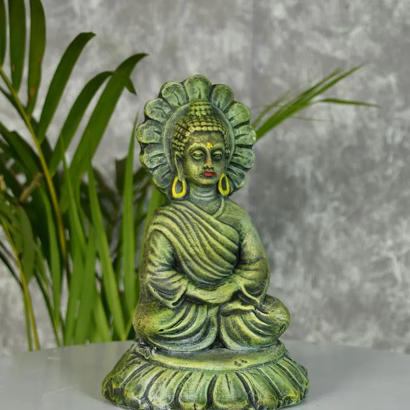 Shanti Buddha Terracotta Idol media 5
