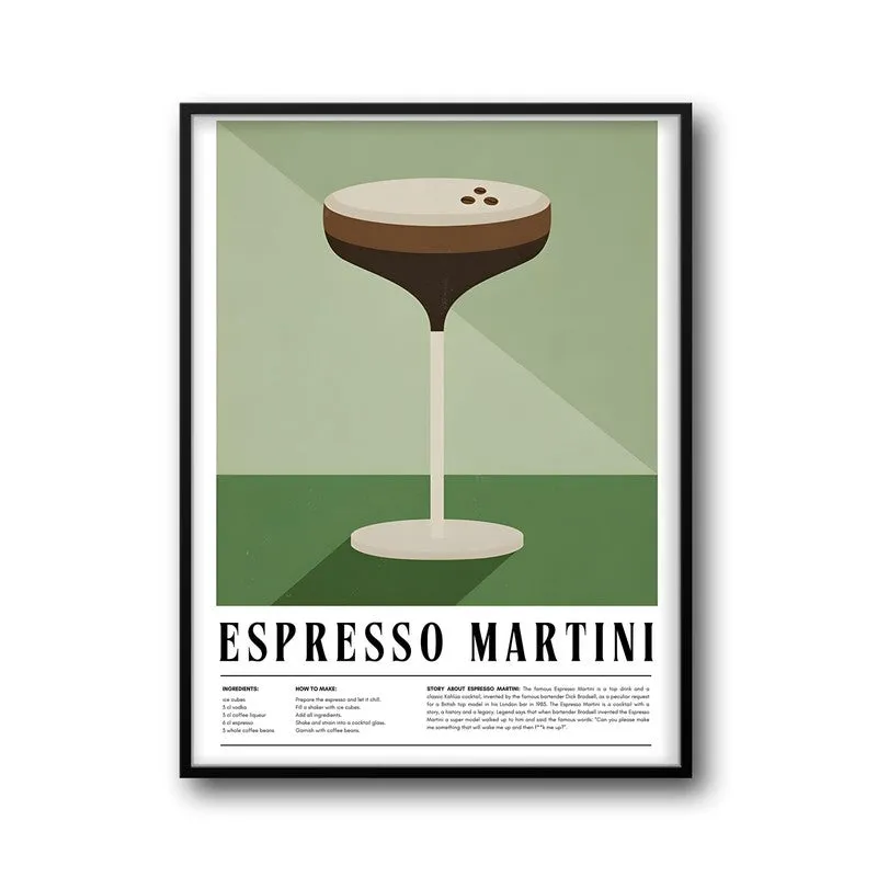 Java Martini Framed Canvas Wall Painting media 6