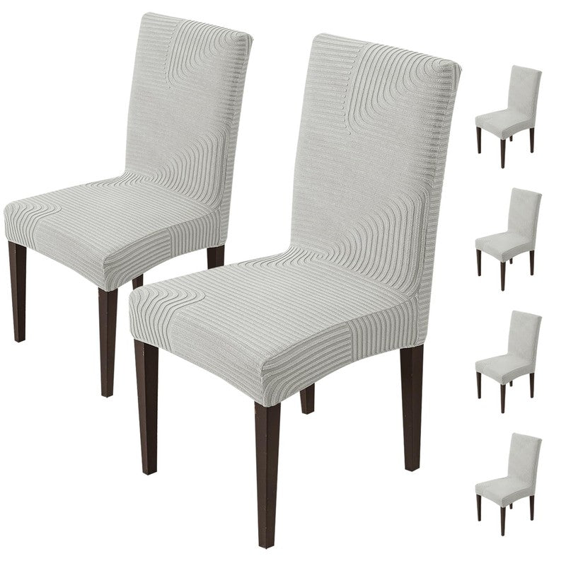 Cresvia Polyester Chair Cover - Set Of Six media 3