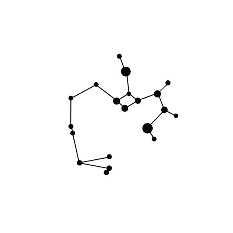 Sagittarius Constellation Black Iron Wall Accent media 3