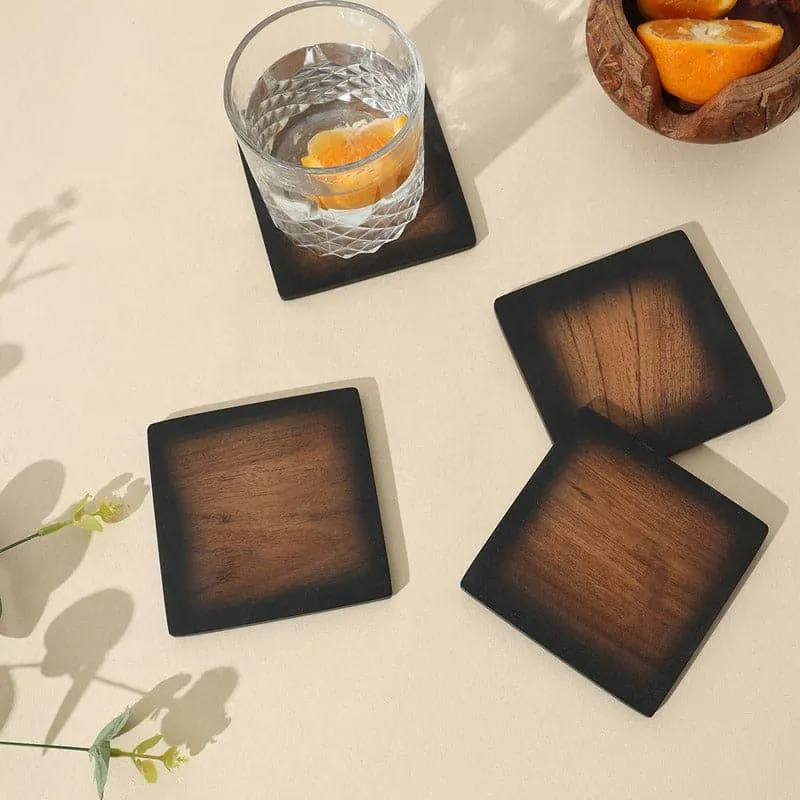 Stefon Acacia Wood Coasters - Set Of Four media 3