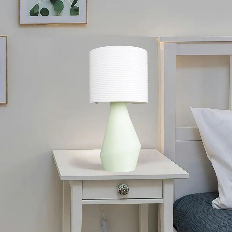 Pure Flare 3D Printed Table Lamp - White,Green media 4