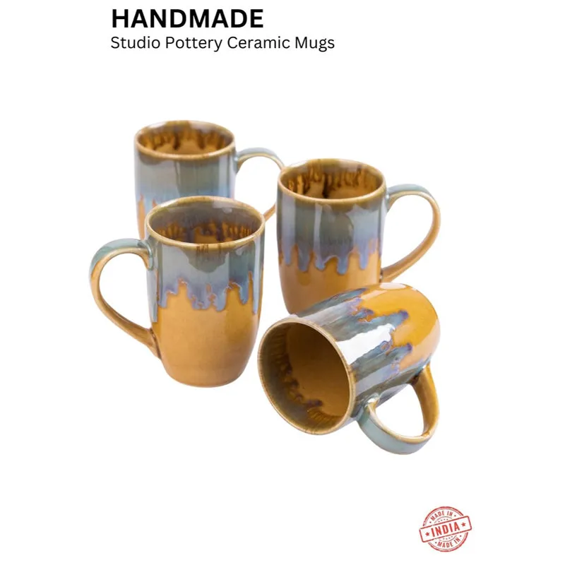 Drinara Ceramic Coffee Mug (250 mL Each) - Set of Four media 7