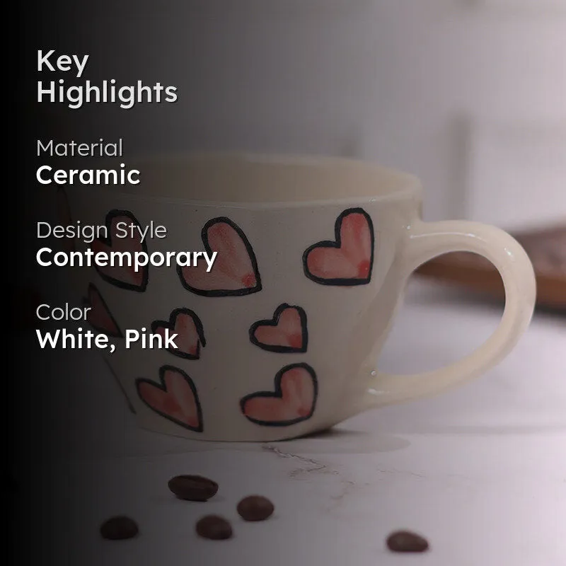Painted Ceramic Tea Cup (230 mL) media 2
