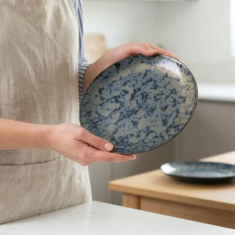 Ceramic Dinner Plates (Grey) - Set of Six media 4