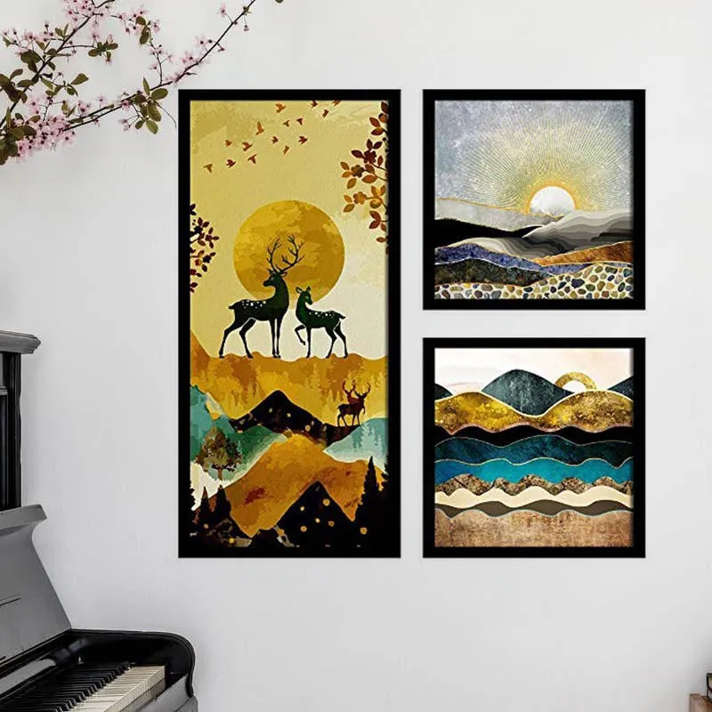 Beyond The Mountains Wall Art - Set Of Three media 1