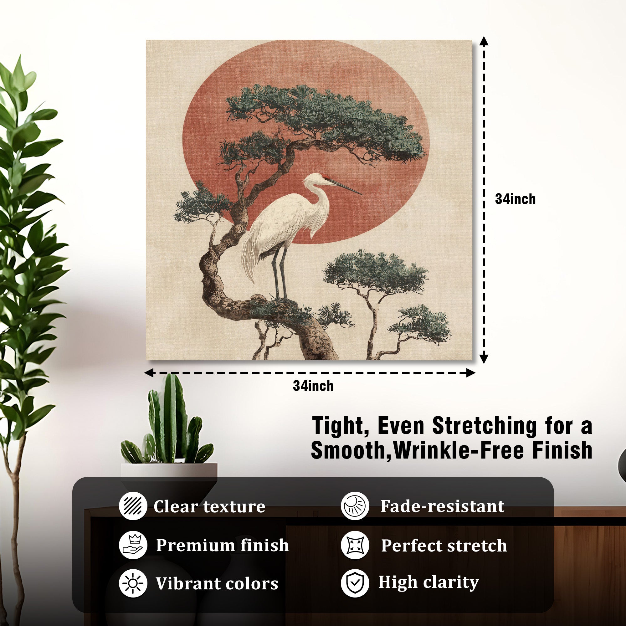 Serene Bonsai Canvas Wall Art media 4