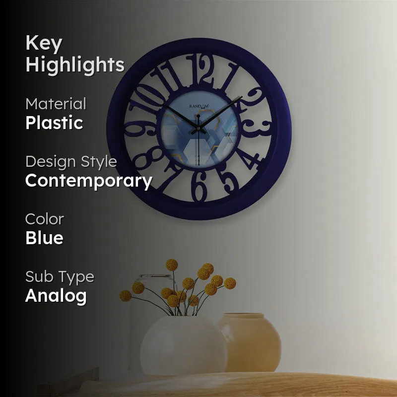 Mercy Blue Wall Clock media 2