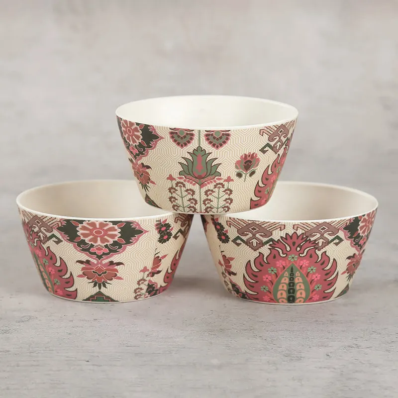 India Circus Legacy Bone China Snack Bowl With Tray (150 mL) - Four Piece Set media 5