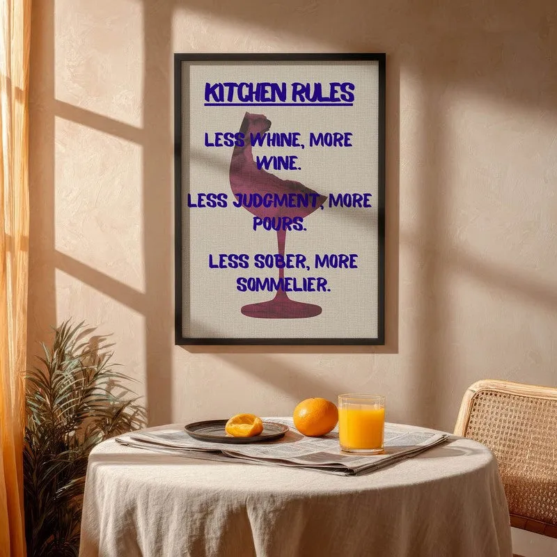Flavor Font Archival Canvas Wall Art - Black media 4