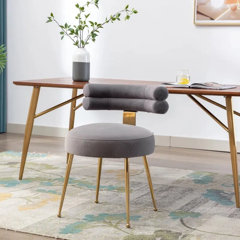 Velmora Metal Accent Chair - Grey media 4