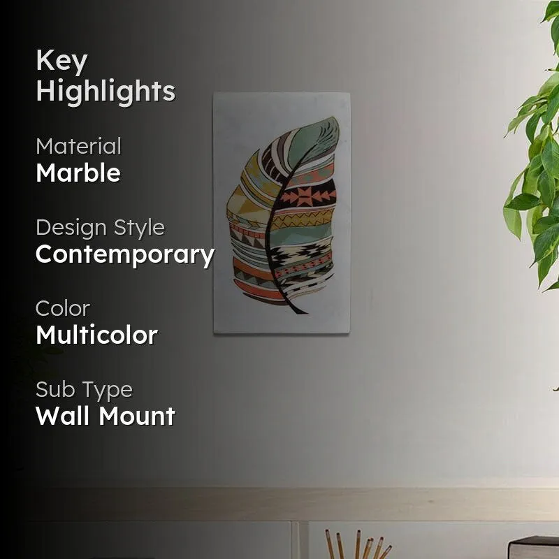 Feathery Fall Marble Wall Accent media 2