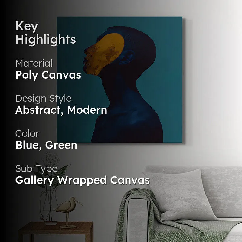 Yellow Mask Poly Canvas Wall Painting media 2