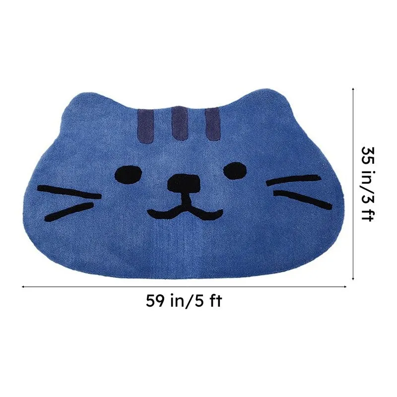 Meow Wool Carpet - Blue media 6