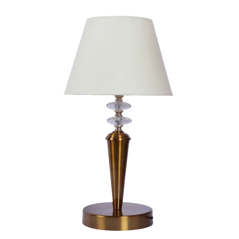 Cole Iron Table Lamp - White,Gold media 4