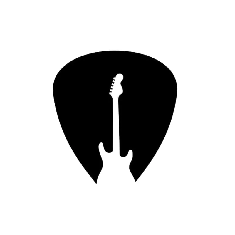Guitar And Plectrum Black Iron Wall Accent media 3