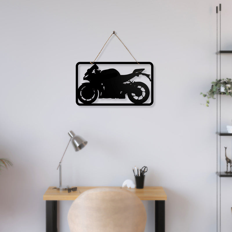 Lines Of Motorcycle II Iron Wall Accent