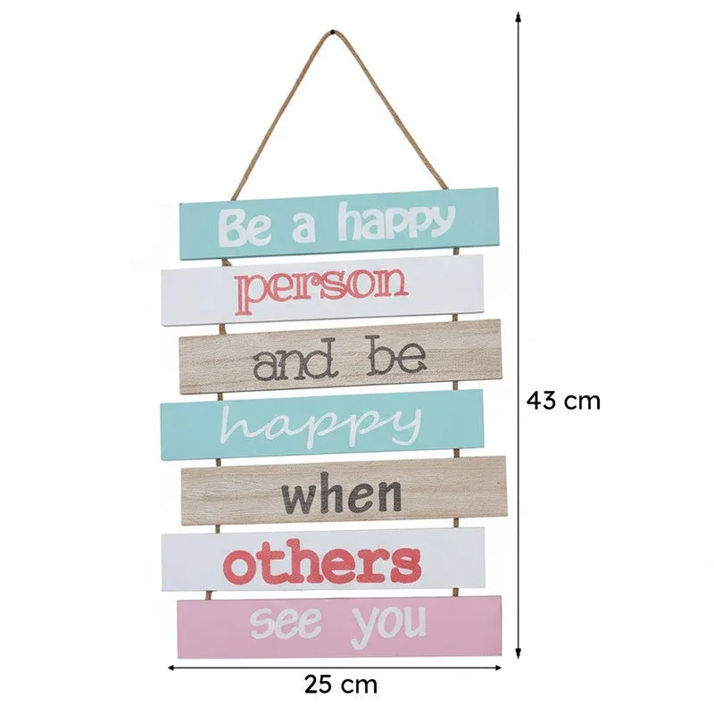 Be A Happy Person Motivational Quote Wooden Wall Accent media 5