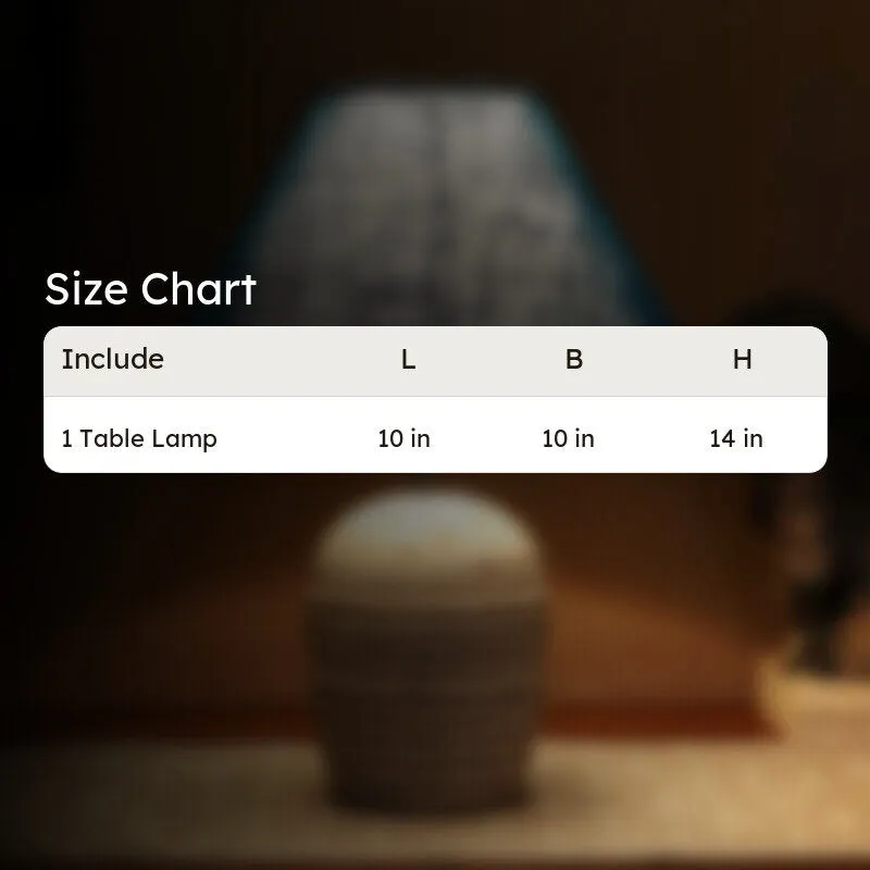 Lumexa Jute Table Lamp With Wooden Base - Blue media 10