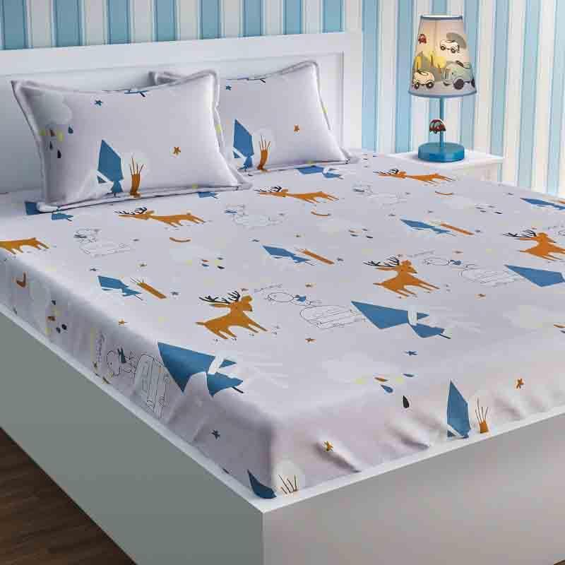 The Frosty Days Cotton Bedsheet - 210 TC media 3
