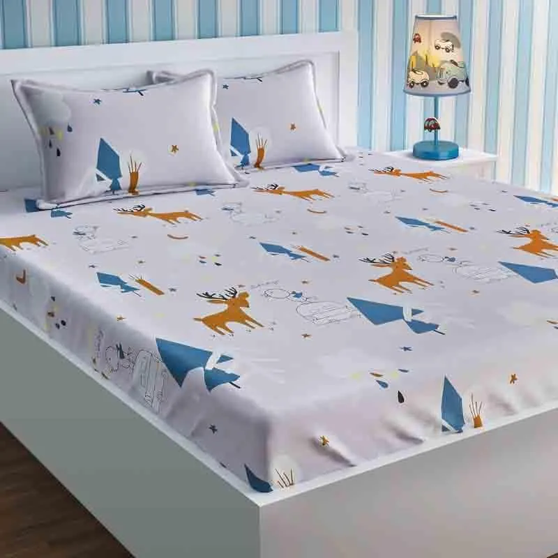The Frosty Days Cotton Bedsheet - 210 TC media 3