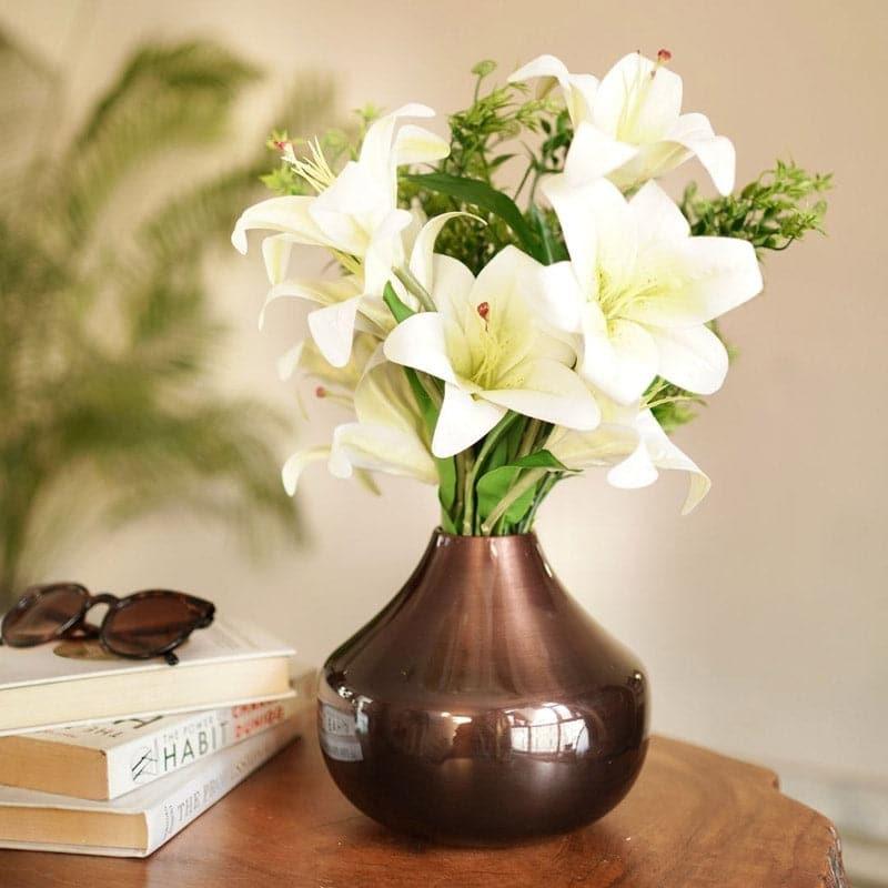 Uleva Metal Vase - Antique Copper