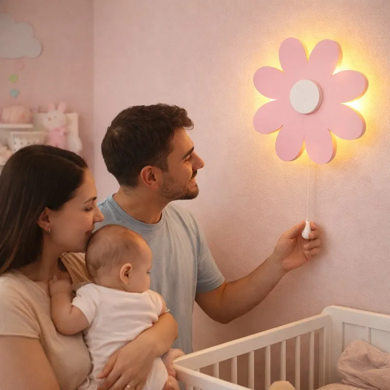 Lumiflora Battery Operated MDF Wall Lamp - Light Pink media 3