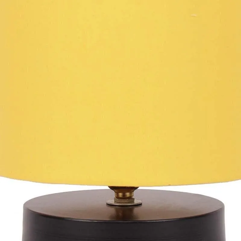 Dum Dum Fabric Table Lamp - Yellow,Black - 6