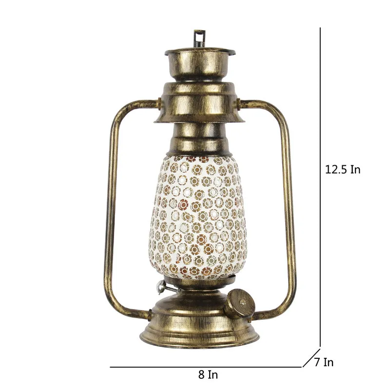Navina Mosaic Lantern Iron Wall Lamp - Gold media 7