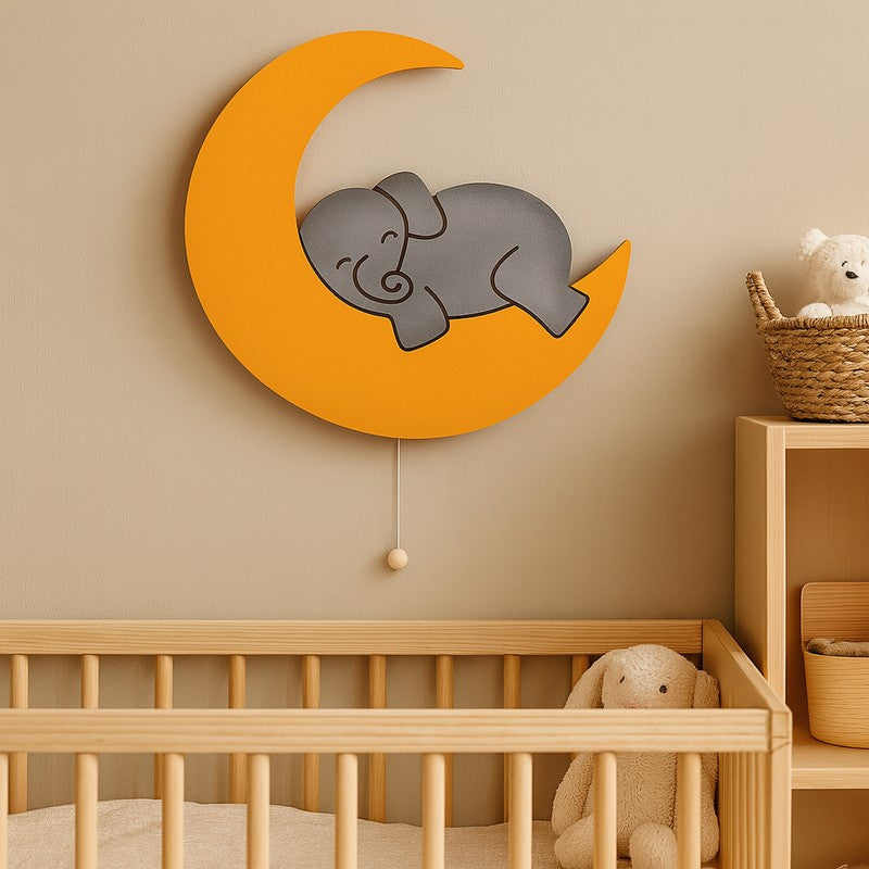 Serene Trunk Battery Operated MDF Wall Lamp - Orange media 3