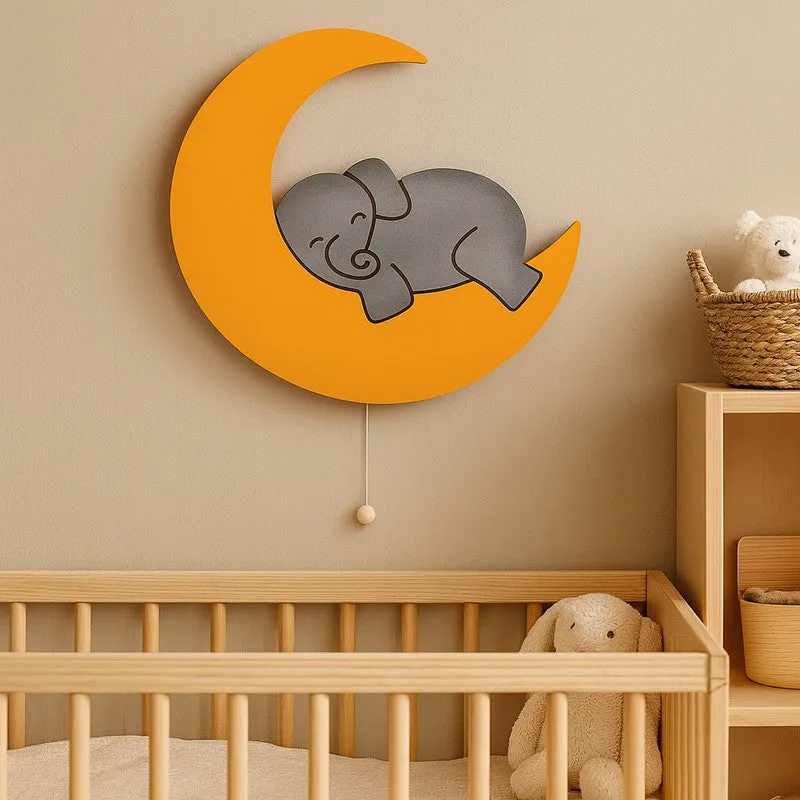 Serene Trunk Battery Operated MDF Wall Lamp - Orange media 3