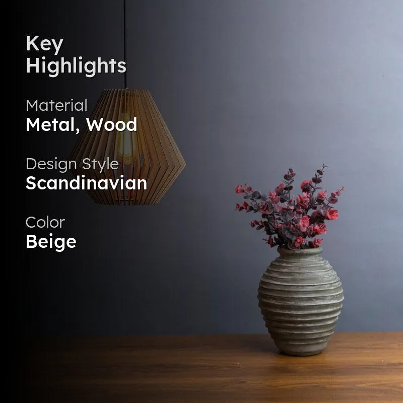 Moriyo Wooden Ceiling Lamp media 2